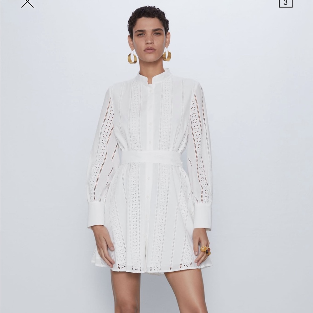 ISO ZARA WHITE DRESS SIZE SMALL